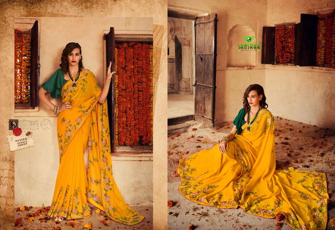 Sanskar Geogeous New Exclusive Wear Designer Fancy Saree Collection